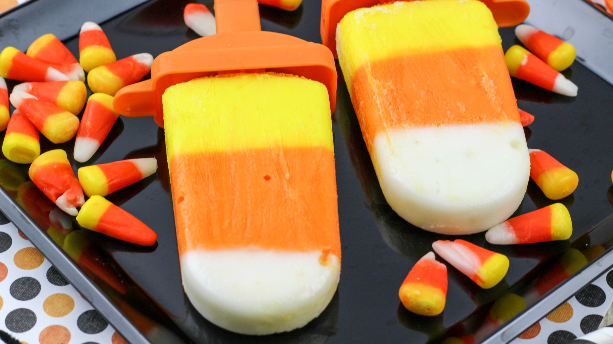 Candy Corn Yogurt Pops Recipe {Not Quite} Susie Homemaker