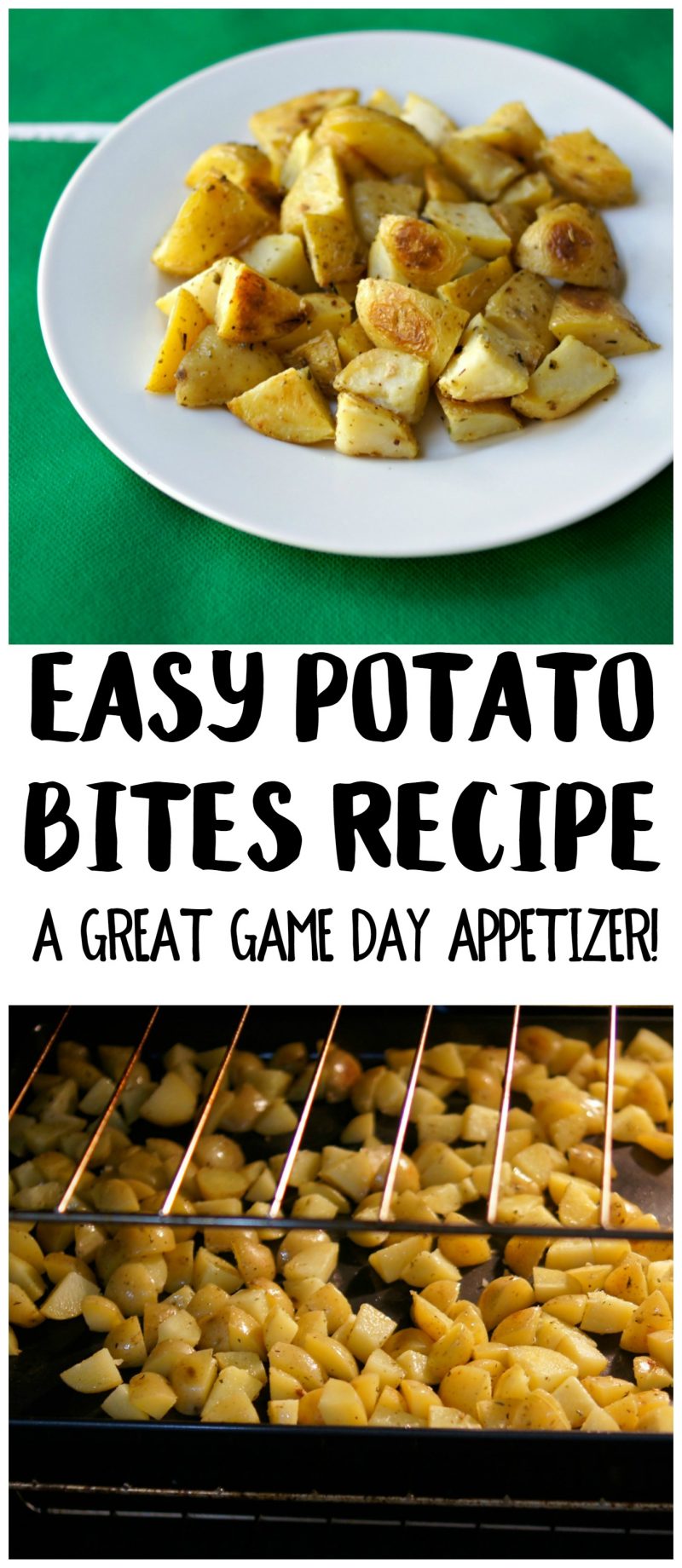 If you’re looking for great football party food or appetizers for parties for large families, you can’t go wrong with these Easy Potato Bites! This recipe is simple to make and quick, too, so you can spend more time at the party! {ad}