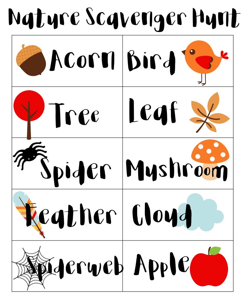 What’s better than spending a fall afternoon outside exploring nature? Doing a scavenger hunt while you explore! Have fun playing outside with this free printable that you can use anywhere.