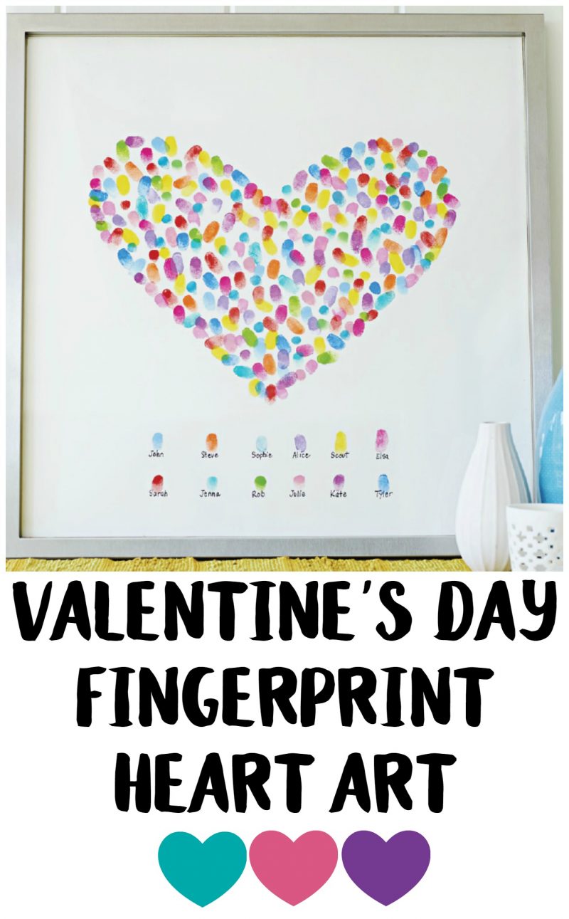 Need a good DIY Kid Art Idea? This fingerprint painting canvas project is fun and easy and gets everyone involved- and you can display it on a wall after as décor to enjoy forever!