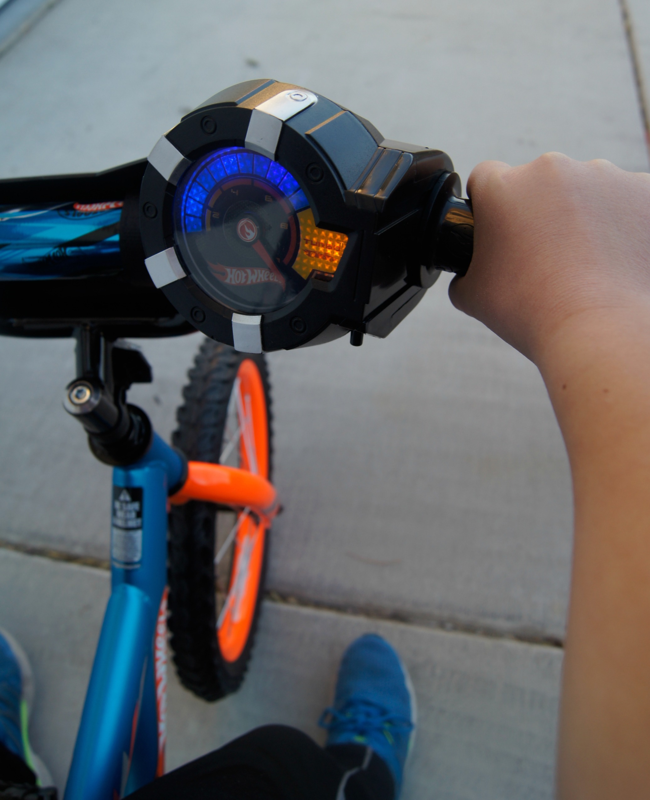 orange hot wheels bike