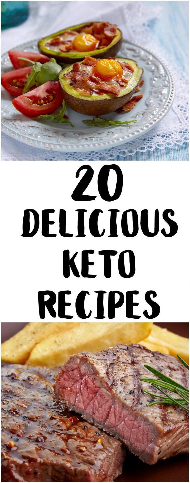 Starting on the ketogenic diet or just want to add more keto recipes to your repertoire? Here are 20 delicious {and often easy} recipes that cover everything from breakfast to dinner- with snacks and dessert, too!