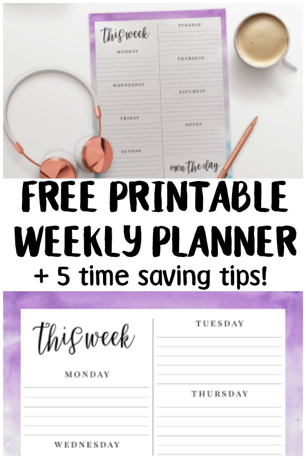 Easily keep track of your daily and weekly college, work or personal life obligations with this free printable weekly planner sheet! Print one for each week and have fun with them- add stickers, DIY a planner notebook, or whatever you’d like! Grab the completely free download now and save this pin for when you need more!