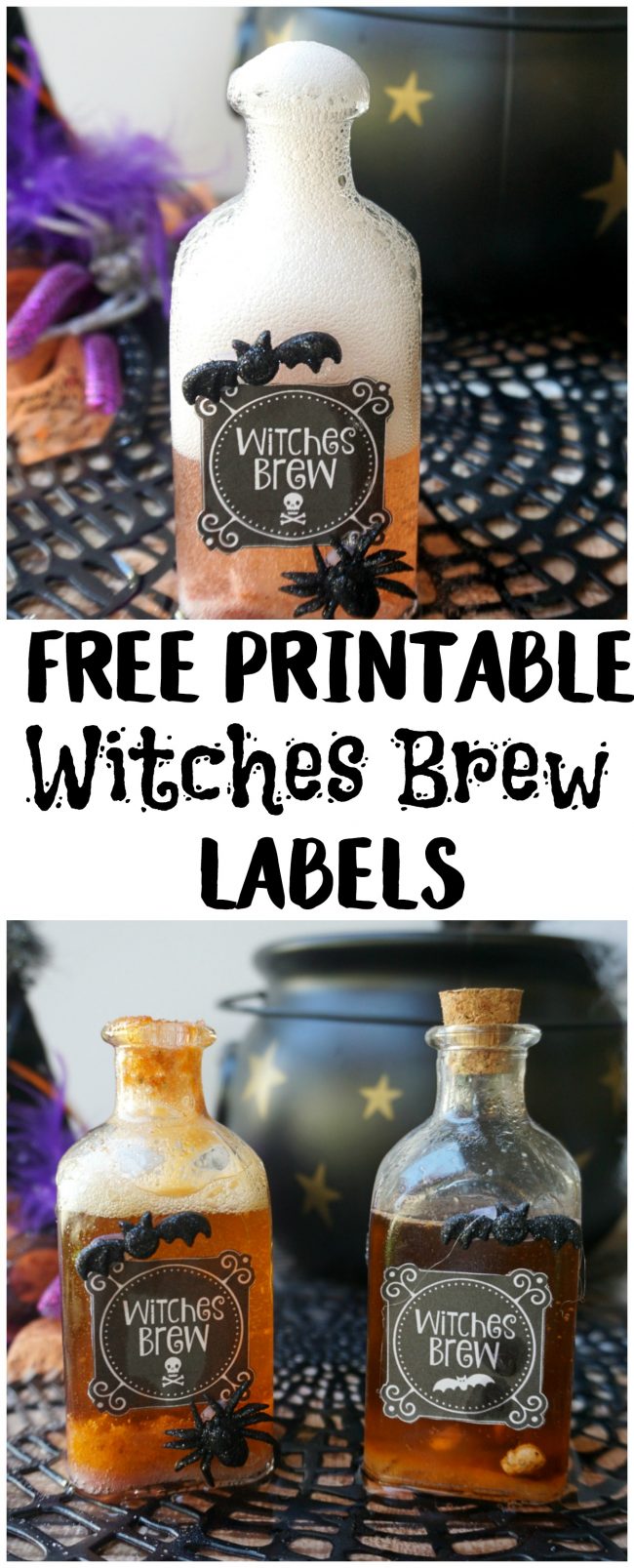 Whether you’re trying to get that Harry Potter in Potions class aesthetic or you need some cheap and easy Halloween decor ideas, don’t miss these free printable Witches Brew Potion Bottle Labels! Just grab these free printable labels and an inexpensive {or vintage!} glass jar and DIY some magic!