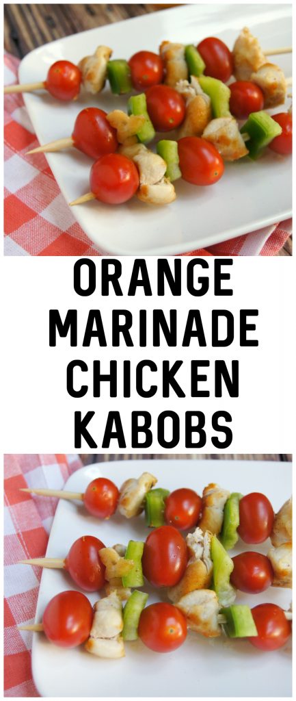 Orange marinade sauce chicken is always delicious- in the crockpot, as a stir fry, or on the grill. This Orange Marinade Chicken Kabob recipe is definitely the best choice for summer, and it makes a delicious and easy healthy dinner!