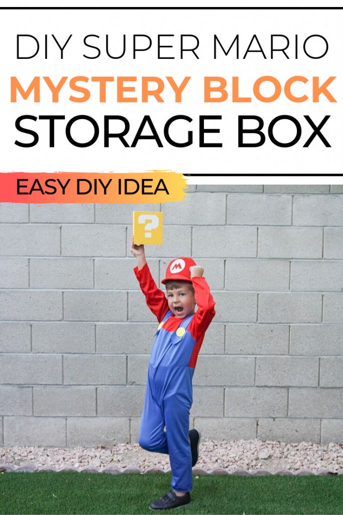 If you have a Nintendo Switch or 3DS console, you know it comes with a lot of characters, accessories, and more. Make this easy DIY Super Mario Mystery Block DIY Storage Block so you have somewhere to keep them all! This would also make great party décor or as a room decoration!