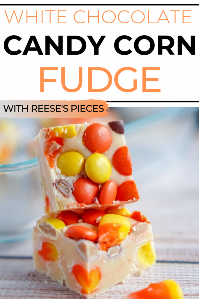 Homemade fudge is a delicious Christmas tradition- but you can make it for other holidays too, like Halloween! This easy White Chocolate Candy Corn Fudge recipe is perfect for fall and even has some peanut butter in the form of Reese’s Pieces.