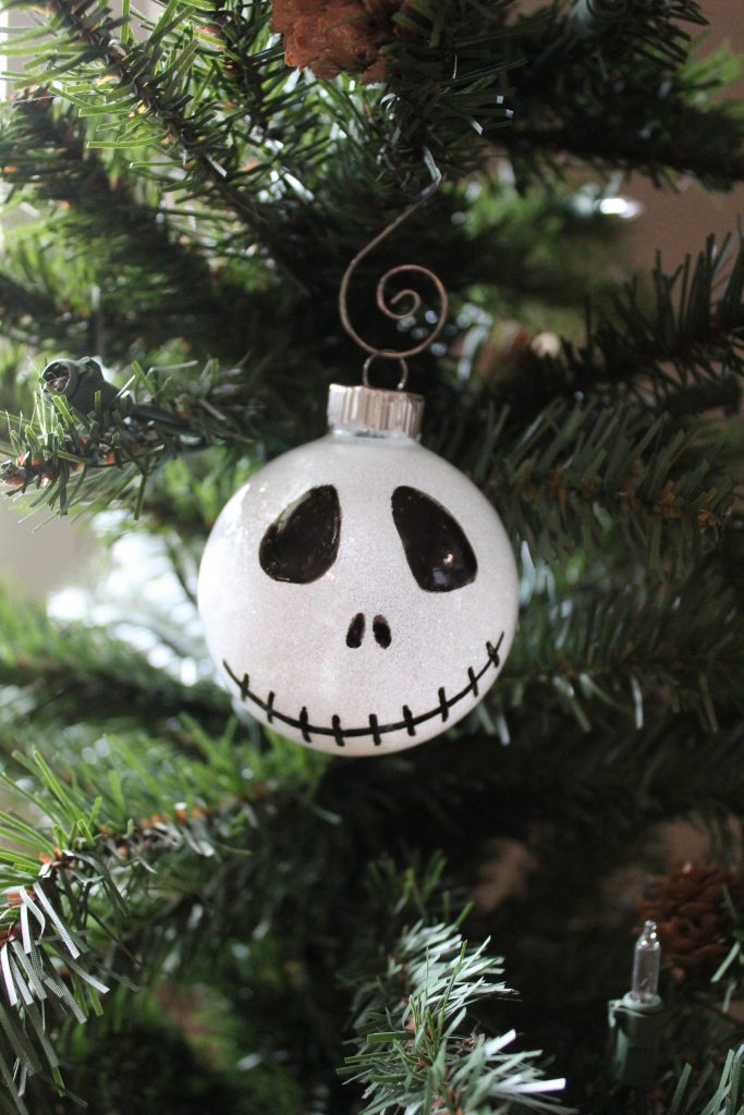 The Nightmare Before Christmas is such a great movie because you can enjoy it for Halloween or Christmas. This DIY Jack Skellington Ornament is the same- hang it on your Halloween tree and then move it to your Christmas tree! Jack and Sally decorations can be enjoyed for months to come.