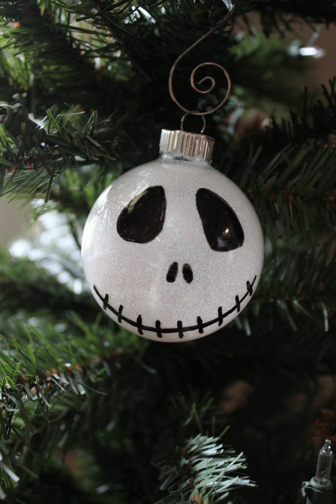 The Nightmare Before Christmas is such a great movie because you can enjoy it for Halloween or Christmas. This DIY Jack Skellington Ornament is the same- hang it on your Halloween tree and then move it to your Christmas tree! Jack and Sally decorations can be enjoyed for months to come.