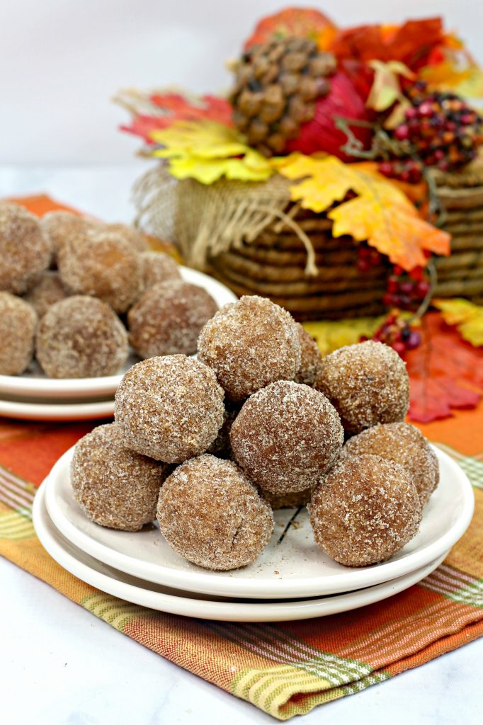 Few things say fall more than pumpkin everything. These baked pumpkin donut holes are delicious and so easy to make! They’re rolled in cinnamon sugar for some extra sweetness and when you make them at home, you can enjoy them warm and fresh!