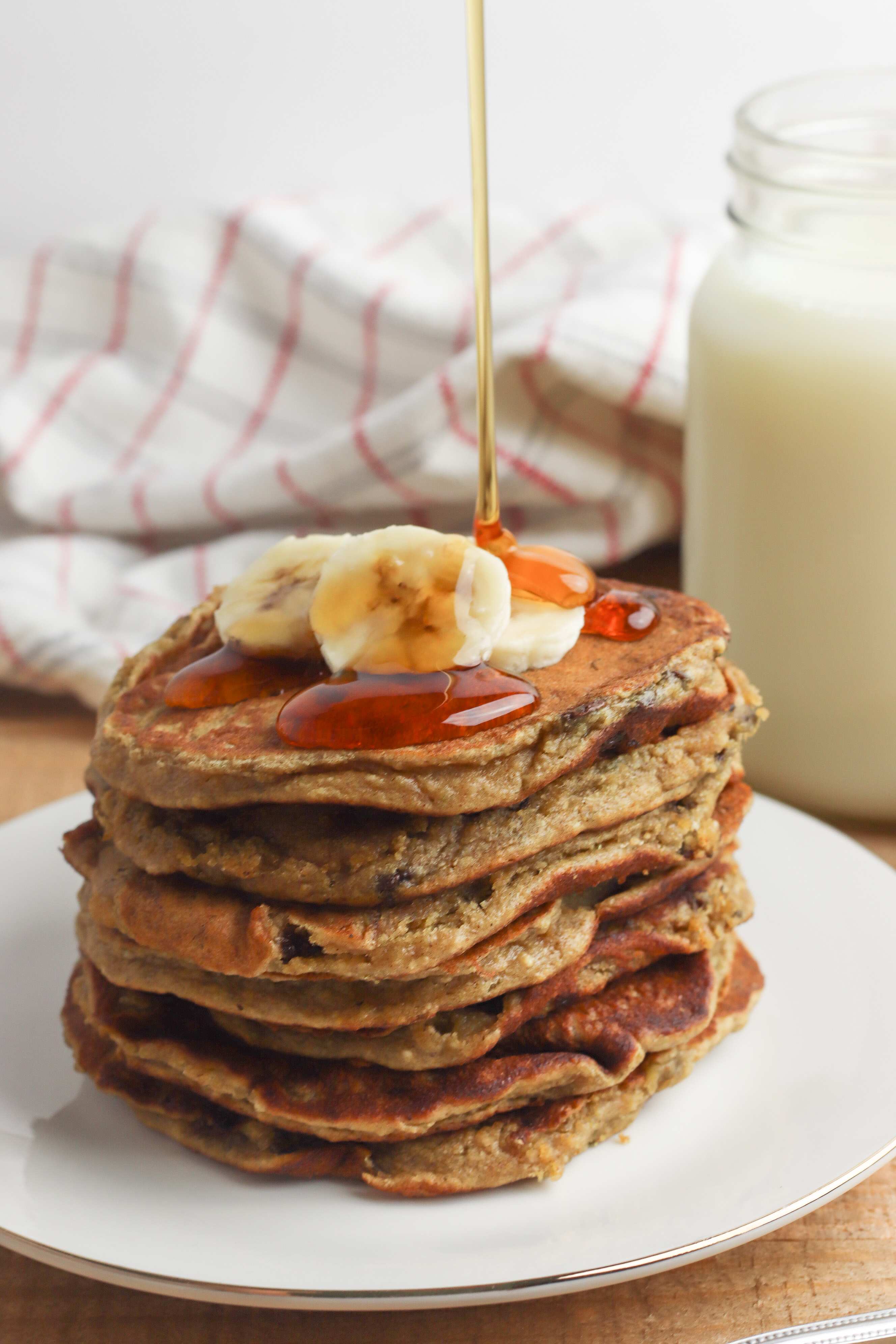 Peanut Butter Banana Oat Pancakes Recipe {Not Quite} Susie Homemaker