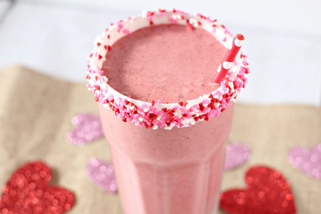 Valentine’s Day is great- especially because of all the food and treats! Need a Vday recipe idea? Try this easy homemade Red Velvet Cookies and Cream Milkshake! Make it with regular Chocolate Oreos or Red Velvet Cake flavored ones- either way it’s delicious and great for kids or for your date!