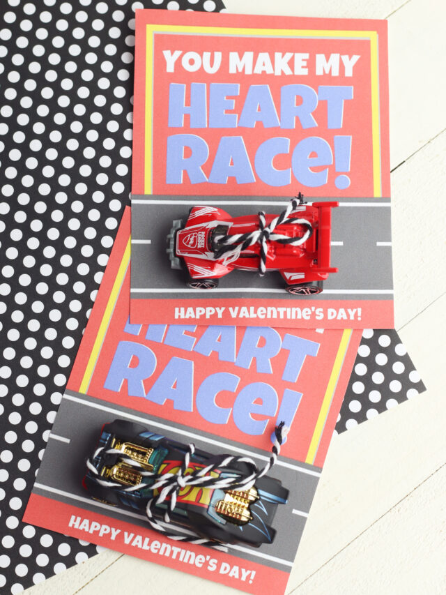 Free Printable Valentine’s Day Cards- “You Make My Heart Race” Story - {Not Quite} Susie Homemaker