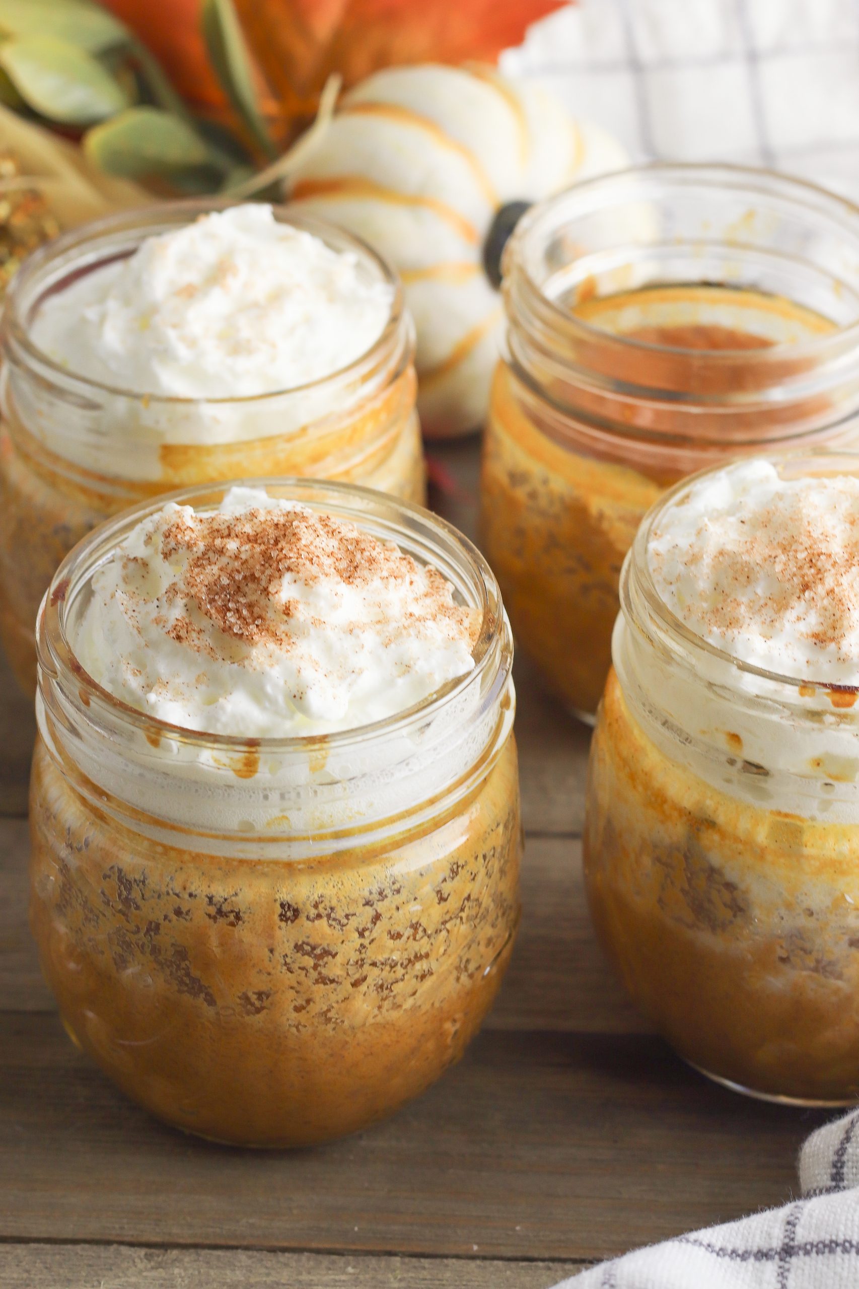 Pumpkin Pie in a Jar Mini Desserts Recipe {Not Quite} Susie Homemaker
