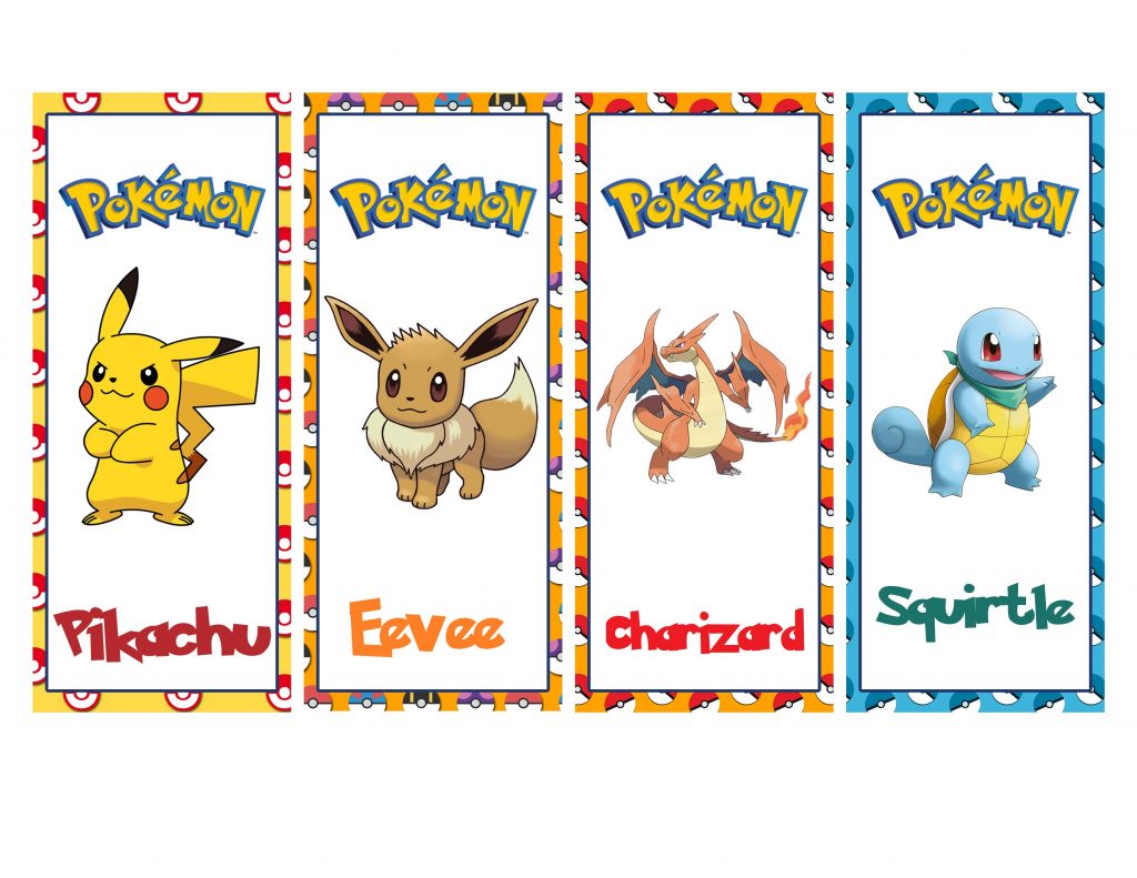 Pokemon Bookmark Printable Printable Word Searches