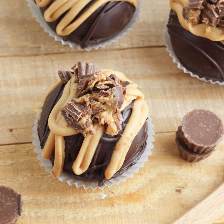 Peanut Butter Cup Hot Cocoa Bombs