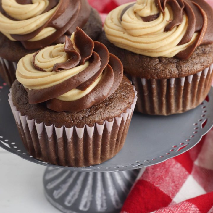 Chocolate Peanut Butter Cupcakes