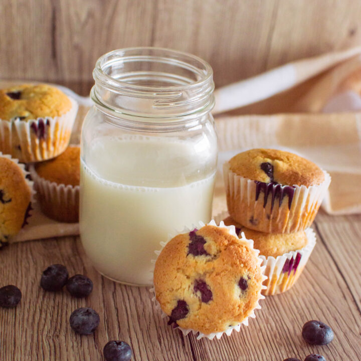 Brown Sugar Blueberry Muffins