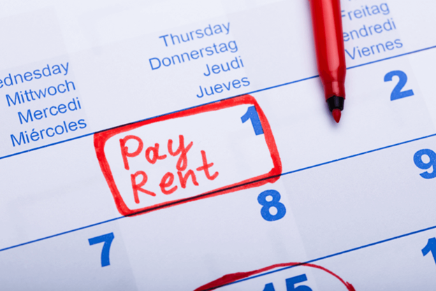 calendar reminder to pay rent on the first