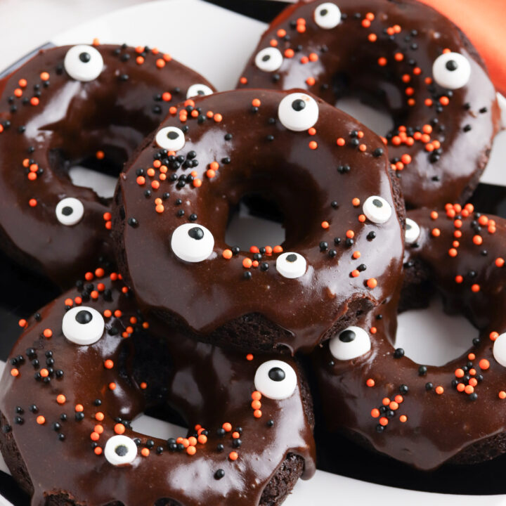 Halloween Cake Mix Donuts