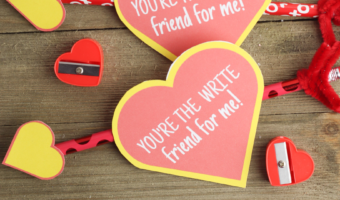 Free Printable Classroom Valentine's Day Cards - Pencil Valentines