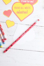 Free Printable Classroom Valentine's Day Cards - Pencil Valentines ...