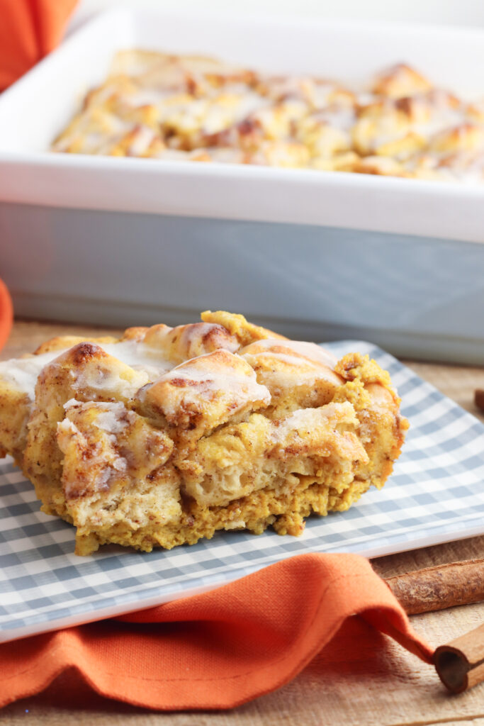 Pumpkin Cinnamon Roll Casserole Recipe - {Not Quite} Susie Homemaker